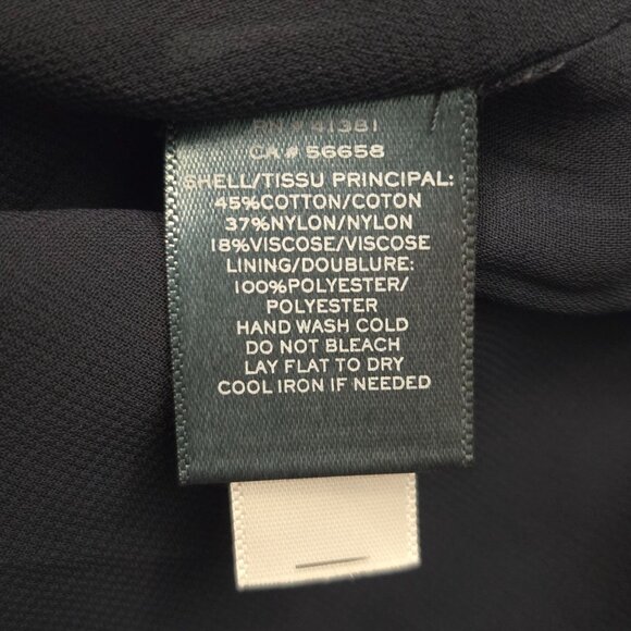 Ralph Lauren Kadelyn Lace Blouse Plus Size 3X Navy Blue Romantic Feminine NWT - Picture 7 of 7